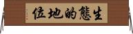 生態的地位 Horizontal Wall Scroll