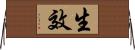 生效 Horizontal Wall Scroll