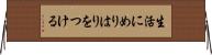 生活にめりはりをつける Horizontal Wall Scroll