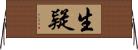 生疑 Horizontal Wall Scroll