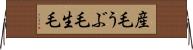 産毛 Horizontal Wall Scroll
