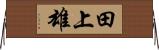 田上雄 Horizontal Wall Scroll