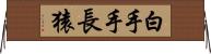 白手手長猿 Horizontal Wall Scroll