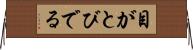 目がとびでる Horizontal Wall Scroll