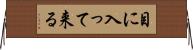 目に入って来る Horizontal Wall Scroll