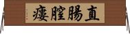 直腸膣瘻 Horizontal Wall Scroll