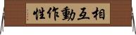 相互動作性 Horizontal Wall Scroll