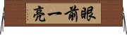 眼前一亮 Horizontal Wall Scroll