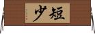 短少 Horizontal Wall Scroll