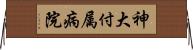 神大付属病院 Horizontal Wall Scroll