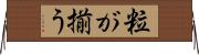 粒が揃う Horizontal Wall Scroll