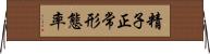 精子正常形態率 Horizontal Wall Scroll