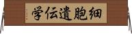 細胞遺伝学 Horizontal Wall Scroll