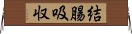 結腸吸収 Horizontal Wall Scroll
