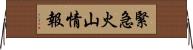 緊急火山情報 Horizontal Wall Scroll
