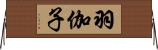 羽伽子 Horizontal Wall Scroll