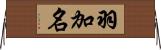 羽加名 Horizontal Wall Scroll