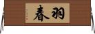 羽春 Horizontal Wall Scroll