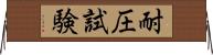 耐圧試験 Horizontal Wall Scroll