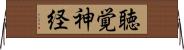 聴覚神経 Horizontal Wall Scroll