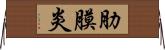 肋膜炎 Horizontal Wall Scroll