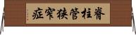 脊柱管狭窄症 Horizontal Wall Scroll