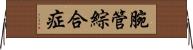 腕管綜合症 Horizontal Wall Scroll