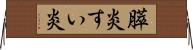膵炎 Horizontal Wall Scroll