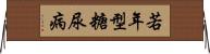 若年型糖尿病 Horizontal Wall Scroll