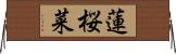 蓮桜菜 Horizontal Wall Scroll
