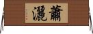 蕭灑 Horizontal Wall Scroll