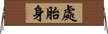 處胎身 Horizontal Wall Scroll