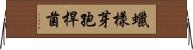 蠟樣芽孢桿菌 Horizontal Wall Scroll
