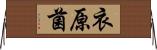 衣原菌 Horizontal Wall Scroll