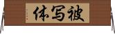 被写体 Horizontal Wall Scroll