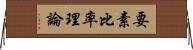 要素比率理論 Horizontal Wall Scroll