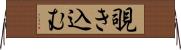 覗き込む Horizontal Wall Scroll