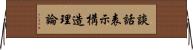 談話表示構造理論 Horizontal Wall Scroll