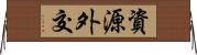 資源外交 Horizontal Wall Scroll