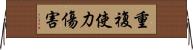 重複使力傷害 Horizontal Wall Scroll