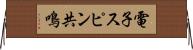 電子スピン共鳴 Horizontal Wall Scroll