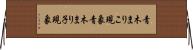 青木まりこ現象 Horizontal Wall Scroll