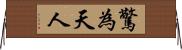 驚為天人 Horizontal Wall Scroll