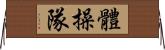 體操隊 Horizontal Wall Scroll