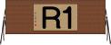 １Ｒ Horizontal Wall Scroll
