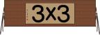 ３ｘ３ Horizontal Wall Scroll