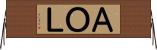 ＡＯＬ Horizontal Wall Scroll