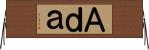 Ａｄａ Horizontal Wall Scroll