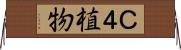 Ｃ４植物 Horizontal Wall Scroll