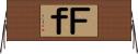 Ｆ Horizontal Wall Scroll